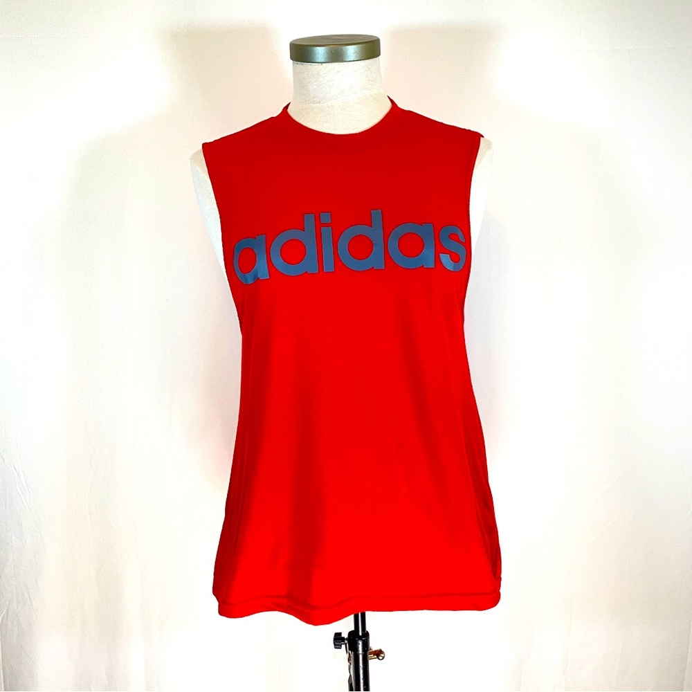 Adidas tank top, red, size Small
